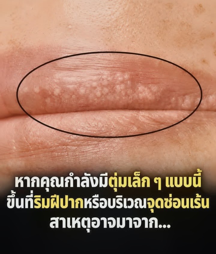 จุดขาวเล็ก ๆ บนริมฝีปากหรือจุดซ่อนเร้น อย่ามองข้าม! รู้ทันสาเหตุและสัญญาณที่ร่างกายกำลัง!!